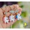 Кулоны для троих друзей "Best Friends. Единороги". Цена за 1 комплект